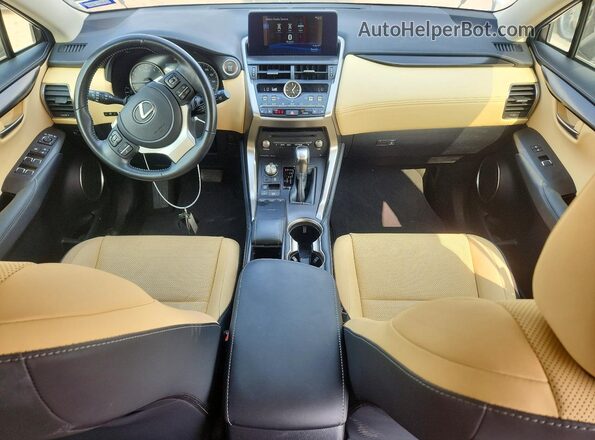 JTJDARBZ0M5031043 2021 LEXUS NX White Առջևի վահանակի տեսք