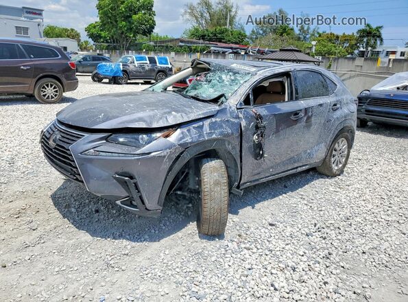 JTJDARBZ4M2196711 2021 LEXUS NX Gray Vista tres cuartos delantera izquierda
