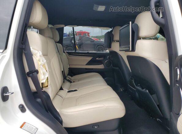 JTJDY7AX6L4326376 2020 LEXUS LX White Rear interior view