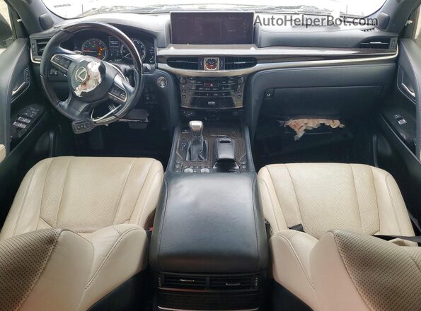 JTJDY7AX6L4326376 2020 LEXUS LX White Dashboard view
