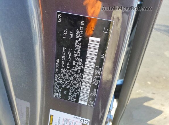 JTJGGCEZ3N5001802 2022 LEXUS NX Серый Вид наклейки с VIN-кодом