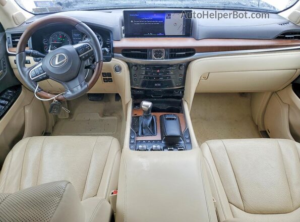 JTJHY7AX2J4257846 2018 LEXUS LX Белый Вид панели приборов
