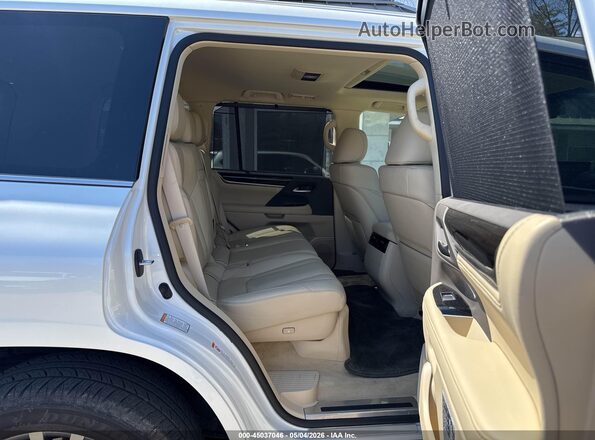 JTJHY7AX2J4263193 2018 LEXUS LX 570 White VIN კოდის სტიკერის ხედი
