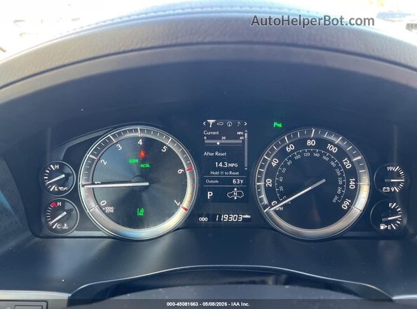 JTJHY7AX3H4246722 2017 LEXUS LX 570 Серебряный Вид задних сидений