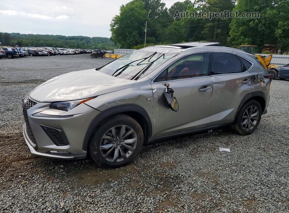 JTJSARBZ0L2176140 2020 LEXUS NX Silver Vista tres cuartos delantera izquierda