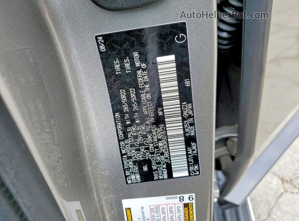 JTJVBCDX0R5018729 2024 LEXUS GX Серый Вид наклейки с VIN-кодом
