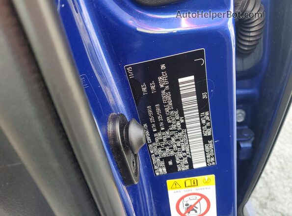 JTJYARBZXG2026732 2016 LEXUS NX Blue Շարժիչի բաժամունքի տեսք