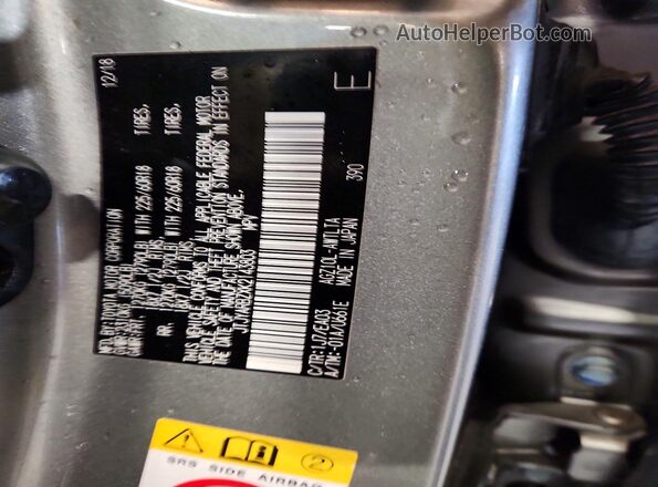JTJYARBZXK2143803 2019 LEXUS NX Tan Vista de la etiqueta del VIN
