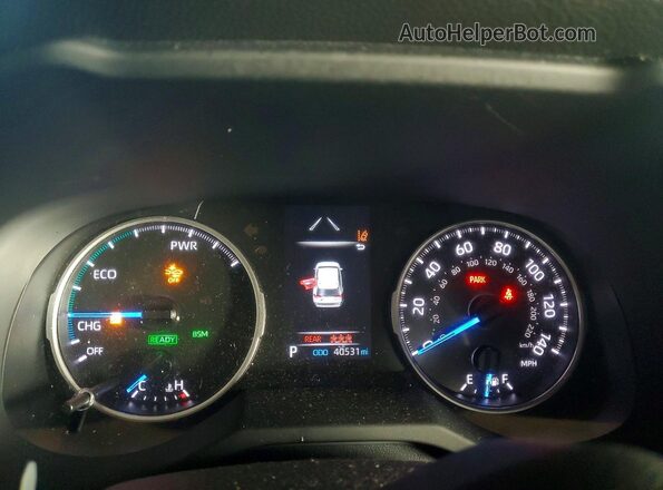 JTM16RFV6ND046782 2022 TOYOTA RAV4 White Instrument cluster view