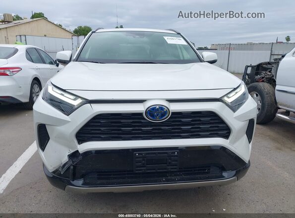 JTM16RFV8NJ022338 2022 TOYOTA RAV4 HYBRID White Instrument cluster view