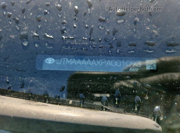 JTMAAAAAXPA001093 2023 TOYOTA BZ4X White სალონის 360-გრადუსიანი ხედი