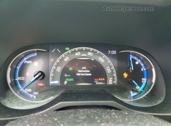 JTMAB3FV2MD034197 2021 TOYOTA RAV4 Silver Vista del cuadro de instrumentos