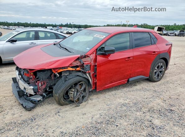 JTMABABA0PA027133 2023 SUBARU SOLTERRA Red წინა მარცხენა ხედი სამი მეოთხედიდან