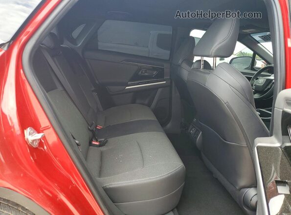 JTMABACAXRA065583 2024 TOYOTA BZ4X Red უკანა სალონის ხედი