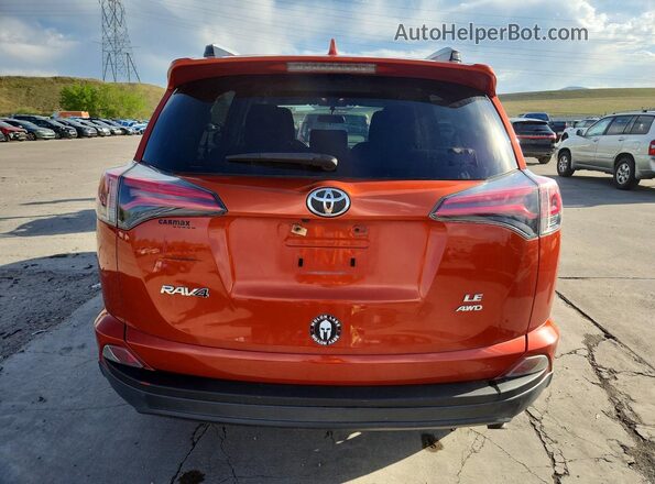 JTMBFREV4GJ066765 2016 TOYOTA RAV4 Orange Вид ззаду
