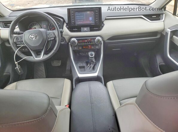 JTMC1RFV5LD049886 2020 TOYOTA RAV4 Бирюзовый Вид панели приборов
