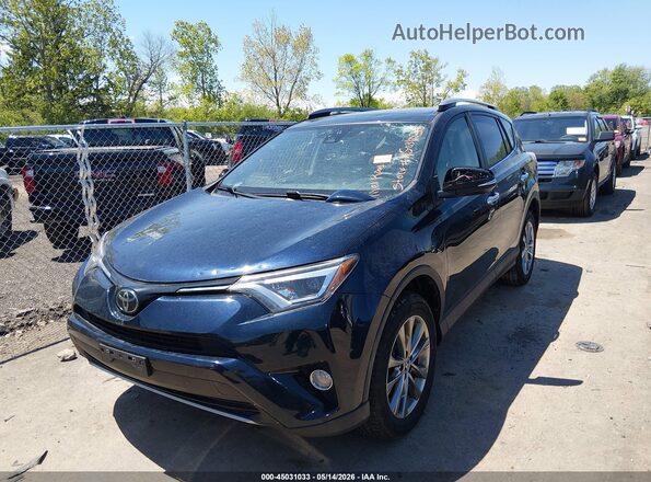 JTMDFREV9JJ185427 2018 TOYOTA RAV4 Синий Передняя левая четверть