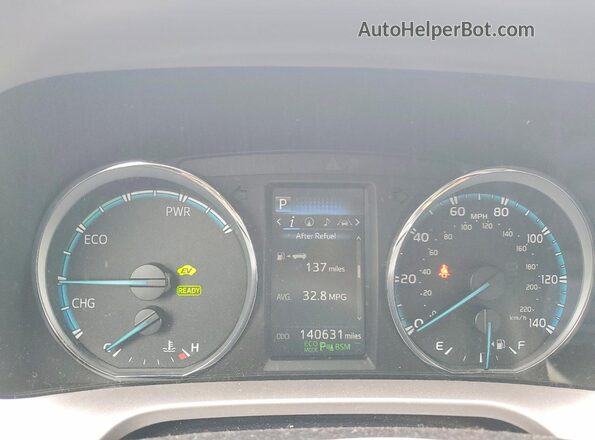 JTMDJREV3GD007499 2016 TOYOTA LIMITED Серебряный Вид щитка приборов