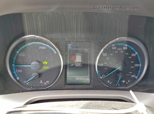 JTMDJREV7GD053773 2016 TOYOTA RAV4 Black Widok zestawu wskaźników