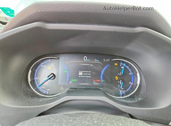 JTMDWRFV8KD503035 2019 TOYOTA RAV4 Gray Vista del cuadro de instrumentos