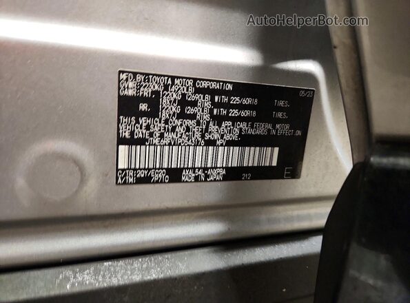 JTME6RFV1PD543176 2023 TOYOTA RAV4 Gray Սալոնի 360 աստիճան տեսք
