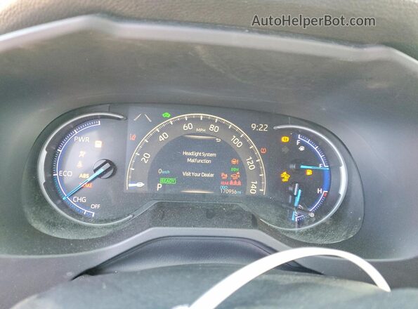 JTMEWRFV0KD521047 2019 TOYOTA RAV4 Gray Instrument cluster view