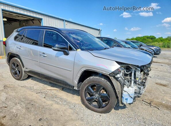 JTMEWRFV6KJ021038 2019 TOYOTA RAV4 Серебряный Передняя правая четверть