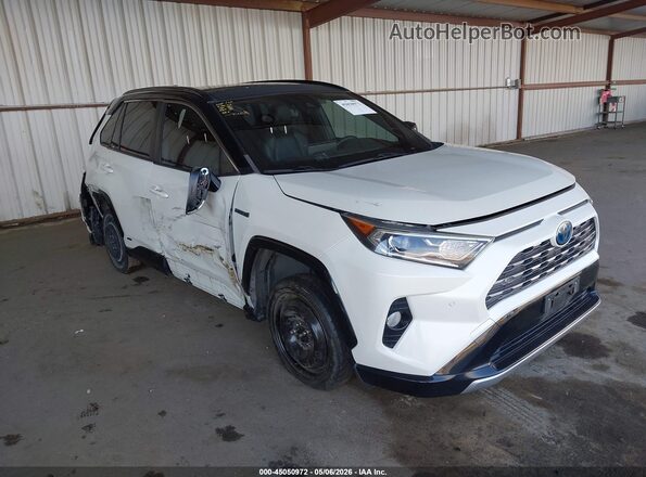 JTMEWRFV8KD513648 2019 TOYOTA RAV4 HYBRID White Przód prawy