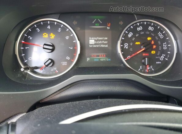 JTMF1RFV1KD037617 2019 TOYOTA RAV4 Белый Вид щитка приборов