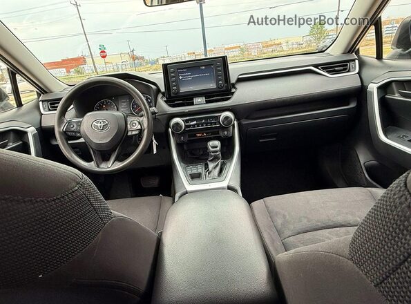 JTMF1RFV3KJ005186 2019 TOYOTA RAV4 Silver Widok zestawu wskaźników