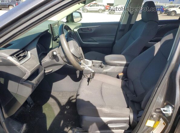 JTMF1RFV5KD008170 2019 TOYOTA RAV4 Серый Вид салона спереди