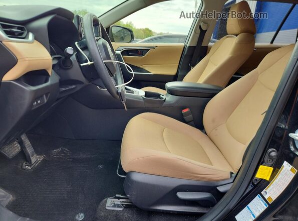 JTMF1RFV5KD031898 2019 TOYOTA RAV4 Black Widok wnętrza z przodu