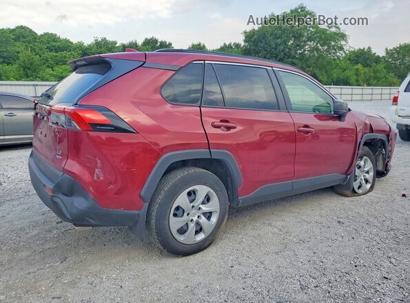 JTMF1RFV5KJ022538 2019 TOYOTA RAV4 Темно-бордовый Задняя правая четверть