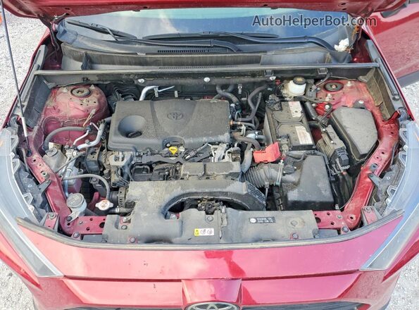 JTMF1RFV5KJ022538 2019 TOYOTA RAV4 Темно-бордовый Вид подкапотного пространства