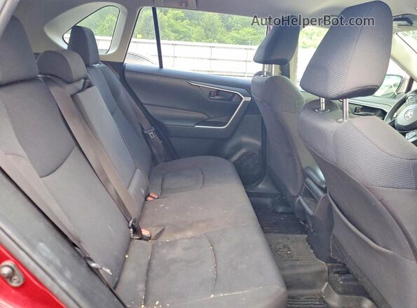 JTMF1RFV5KJ022538 2019 TOYOTA RAV4 Темно-бордовый Вид задней части салона