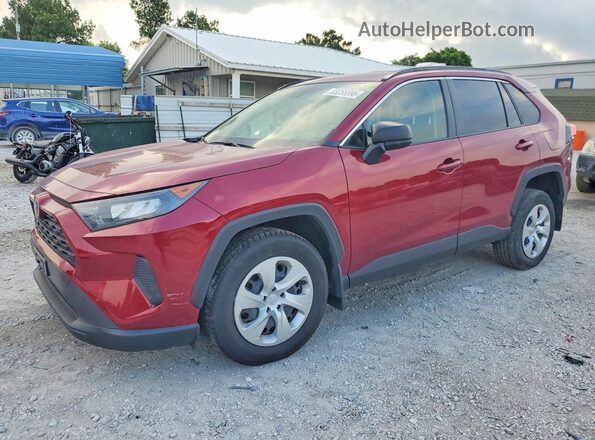JTMF1RFV5KJ022538 2019 TOYOTA RAV4 Темно-бордовый Передняя левая четверть