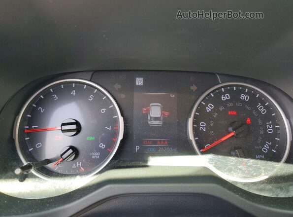 JTMG1RFV3KD046520 2019 TOYOTA RAV4 Red Widok zestawu wskaźników