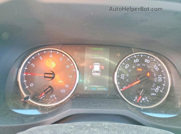 JTMG1RFV6KD044907 2019 TOYOTA RAV4 Silver Սարքավորումների վահանակի տեսք