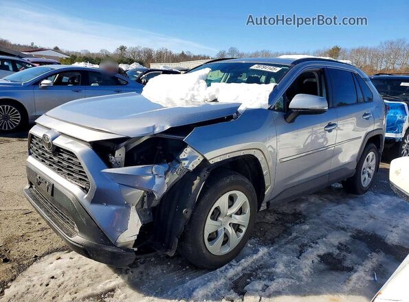 JTMG1RFV6KD044907 2019 TOYOTA RAV4 Silver Առջևի ձախ երեք քառորդ տեսարան