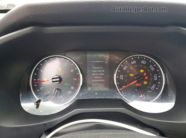JTMK1RFV3KD029419 2019 TOYOTA RAV4 White Vista del cuadro de instrumentos