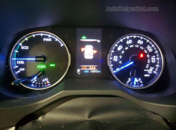 JTMMWRFV5KD015659 2019 TOYOTA RAV4 White Вид щитка приладів