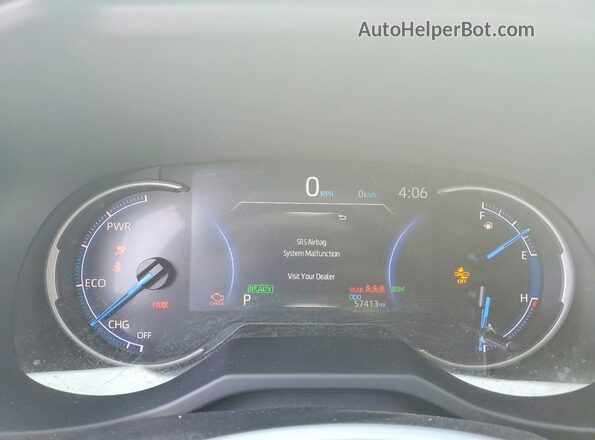 JTMMWRFV5PD204559 2023 TOYOTA RAV4 Белый Вид щитка приборов