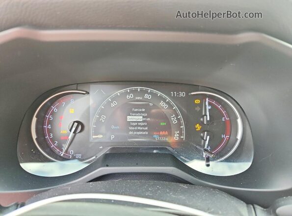JTMN1RFV0KD506627 2019 TOYOTA RAV4 Burgundy Widok zestawu wskaźników