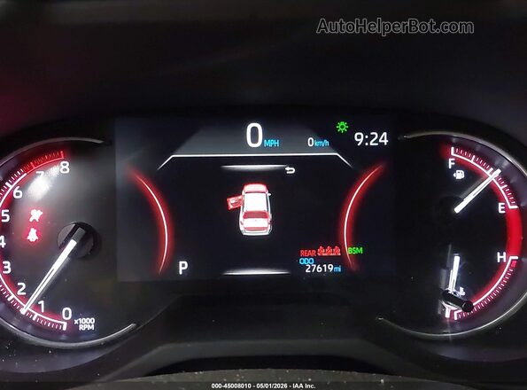 JTMN1RFV2KD042241 2019 TOYOTA LIMITED Red Вид задніх сидінь