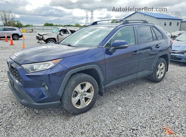 JTMP1RFV1KJ013937 2019 TOYOTA RAV4 Blue წინა მარცხენა ხედი სამი მეოთხედიდან