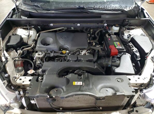 JTMP1RFV5KD017696 2019 TOYOTA RAV4 White Vista del compartimento del motor