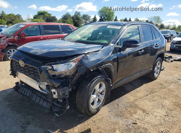 JTMP1RFV5KD038340 2019 TOYOTA RAV4 Blue Առջևի ձախ երեք քառորդ տեսարան