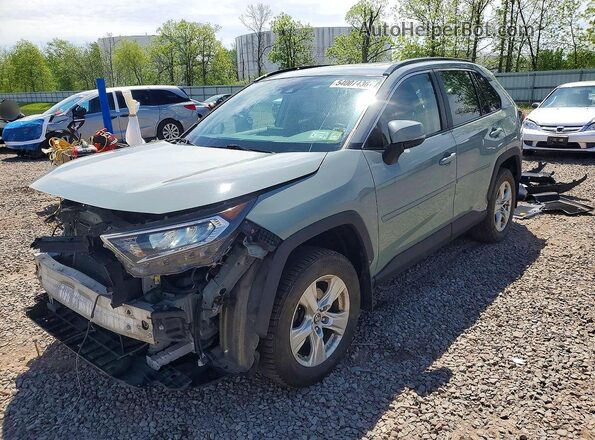 JTMP1RFV6KD008831 2019 TOYOTA RAV4 Зеленый Передняя левая четверть
