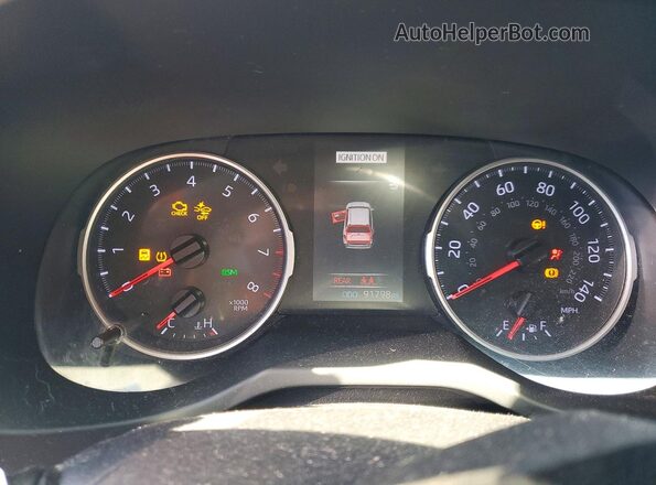 JTMP1RFV6LD056993 2020 TOYOTA RAV4 Blue Instrument cluster view