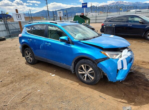 JTMRFREV6JD231476 2018 TOYOTA RAV4 Blue Передня права чверть